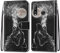 nancencen Kompatibel mit Huawei P30 Lite/Nova 4e Hülle,Wallet (Karten Slot) Schutzhülle PU Leder Flip Cover TPU Magnetische Handyhülle - Schwarzer Wolf