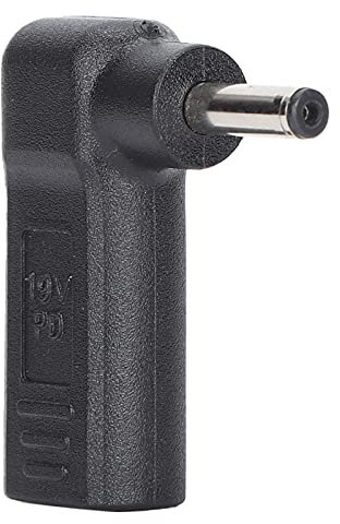 USB C Buchse auf DC Stecker Adapter 4,0x1,35mm Rechteckiger DC Stecker 65W 90° Neigungswinkel PD Emulator Trigger 65W (Maximum) für Laptops Tablets