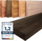 LAMO Manufaktur Wandregal Holz Gerade | Regal Farbe: Schwarz | Pure: ohne Montage Set | 160 cm