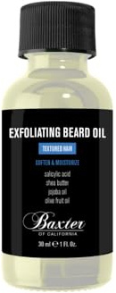 Baxter of California Exfoliating Bartöl mit Sheabutter, 30 ml | Peeling-Bartöl gegen Hautschüppchen, pflegt & beruhigt, ideal für krauses oder widerspenstiges Barthaar