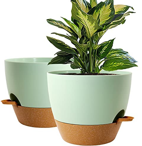 WOUSIWER Pots de fleurs G007 (terre cuite verte)