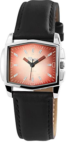 Raptor Ruthy Damen-Uhr Leder Dornschließe analog Quarz RA10193 (schwarz rot)