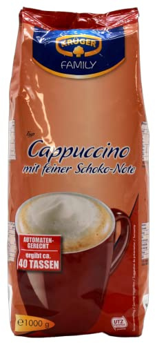 Krüger Family Cappuccino mit feiner Schoko-Note Getränkepulver, 10er Pack (10 x 1 kg)