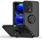 XINYEXIN Funda para Xiaomi Redmi Note 12 Pro 5G, Funda con Soporte de Anillo, TPU + PC Translúcido Anti- Arañazos Carcasa Protectora Antigolpes Case Cover - Negro