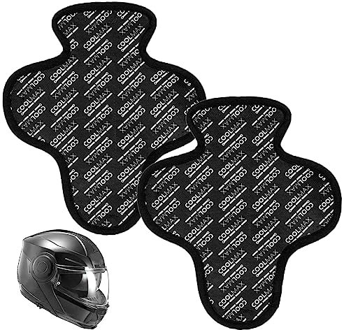 Nizirioo 2 Stück Motorradhelm Innenfutter, Helmpolster Helm Unterlage, Motorradhelm Pad Polster Schutz, Motorrad Ersatzpolster Zubehör Schnell Trocknend Atmungsaktives, Schweißableitendes Helmfutter