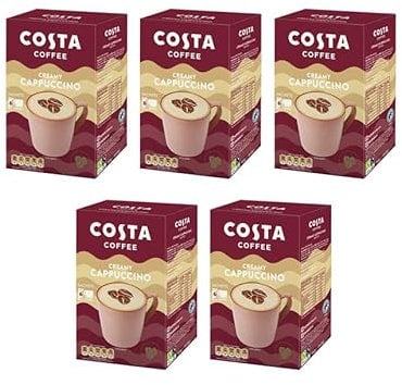 Costa Coffee Creamy Cappuccino 6 Satchets X 17g (5 Pack)