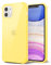 Svanove für iPhone 11 Hülle Durchsichtig, Transparent Handyhülle Kameraschutz, Klar Farbig Dünn Schutz Silikon Schutzhülle Stoßfest Weich Gummi Clear Slim TPU Case, Gelb