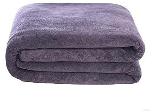 Handtuch Dicke 120x200 cm ultra-feine Faserabsorbierentuch, schnell trocknender weiches Sport Sweat-saugfähige Handtuch, Schönheitssalon Badetuch Handtuch Set ( Color : Thick gray , Size : 120X200 cm