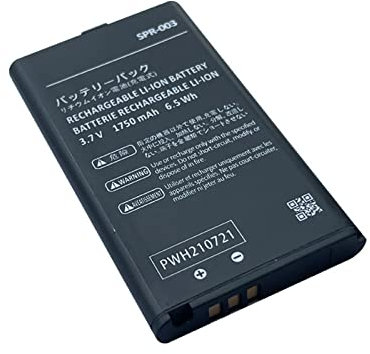 CAESEA Batterie de rechange lithium-ion 3,7 V 1750 mAh 6,5 Wh pour Nintendo 3DS XL SPR-003 (non compatible avec la normale 3DS)