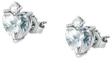 Morellato Damenohrringe aus Silber, Zirkone, Tesori-Kollektion, Herz – SAIW162
