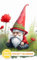 Pocket Calendar 2024 - 2026 With Moon Phase: Three-Year Monthly Planner for Purse , 36 Months from January 2024 to December 2026 | Gnome with red hat | Sitting on grass flower