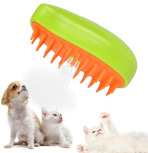 Steamy Cat Brush,3-in-1-dampfbürste für katzen,Steamy Cat Hair Brush,Cat steamy brush,Selbstreinigende Dampfkatzenbürste,Cat Grooming Brush Pet Hair Removal Comb for Cat and Dog (B)