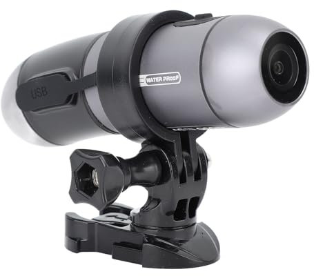 VBESTLIFE Motorcycle Helmet Camera, Dual 2K Camera Front and Back Wifi Bicycle Camera 170° Wide Angle Camcorder Waterproof with Versatile Mounting, for Bicycle, Motorcycle