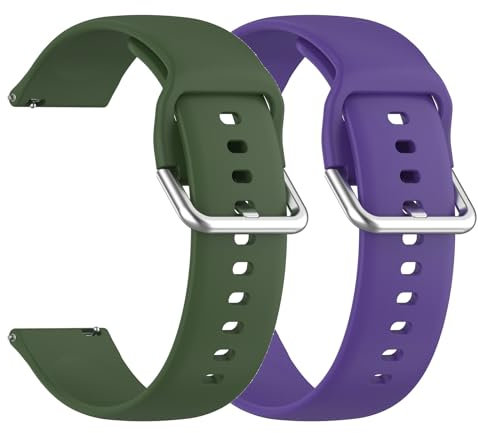 Sport Armbänder Kompatible mit Xplora X6 Play Armband für Kinder Jungen Mädchen,Weiche Silikon Band Ersatz Armband für Xplora X6 Play Ersatzarmband (Armee-Grün+Lila)