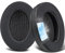SOULWIT Replacement Earpads for Mpow 059/059 Lite/H5 Headphones, Ear Pads Cushions with Ice Silk Fabric, Noise Isolation Foam - Black