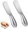 2 coltelli da burro, piccoli coltelli da pane, da tavola, da formaggio, in acciaio inox, da dessert