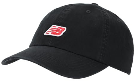 New Balance 6 Panel NB Patch Logo Hat - Stoneware BK - Black One Size, BK - BLACK, One size