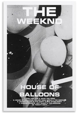 Poster The Weeknd House Of Balloons, klassische Charaktere, Schauspieler, Sänger, Poster, berühmte Sportler, Poster, Zuhause, Leinwand, Gemälde, Ölgemälde, Druck, Unterschrift, Poster,