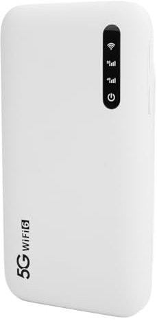 5G WiFi 6 Mobiler Hotspot, Hochgeschwindigkeits -Hotspot -Router -Unterstützung 16 Geräte mit SIM -Kartensteckplatz, 6100 MAh Tragbare Hotspot -Geräte Wasserdicht, für Reisen Im