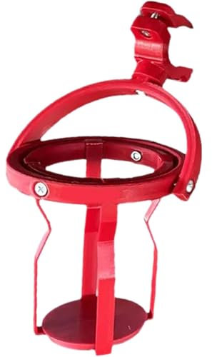Gyroscopic Cup Holder,3D Motorcycle Drink Holder,Adjustable Clip on Hanging Cup Holder,360 ° Rotatable Universal Cup Holder for Tractors,Trucks,Boats,Bicycles,Scooters (Red)