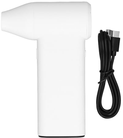 Poussiéreuse D'air électrique, Ventilateur D'air Portable Sans Fil Rechargeable 130000RPM avec Lumière LED, Poussiéreuse D'air Comprimé pour Clavier D'ordinateur, en Plein Air (-2612240189412)