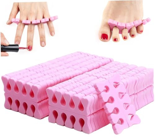 100 Stück Zehentrenner für die Pediküre Zehenspreizer aus weichem Schaumstoff für die Pediküre Fingertrenner für Nagellack