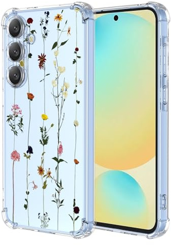 XINYEXIN Clear Case for iPhone 13 mini Flowers Floral Pattern Design Slim Shockproof Transparent Soft TPU Bumper Case Protective Cover - Gardening