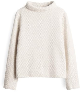 OPUS Damen Sweatshirt | GAKIRA Regular Sweatshirt in zweifarbiger Struktur Macadamia, 36