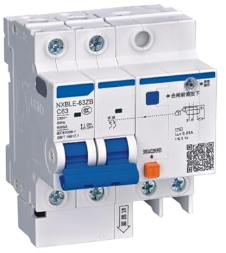 Interruttore differenziale autodiagnostico NXBLE-63ZB, NXBLE-63ZB 2P C25 30mA 6kA (suono e luce)