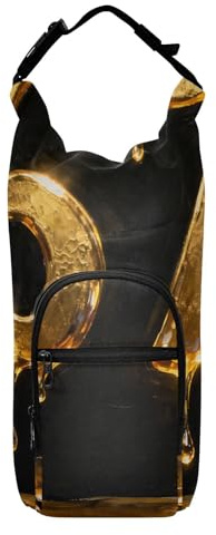 SyXIOP Sac banane portable avec cordon de serrage avec poches et porte-bouteille d'eau de style golf 67 pour adultes et enfants pour la marche, la randonnée, le camping, les voyages