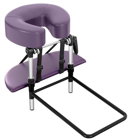 MagiDeal Massage Headrest for Bed Head Cradle and Face Rest Support Cushion Home Massage Kit Adjustable Height Massage Pillow for Home SPA (Standard-Violet)