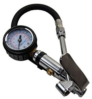 US PRO Compact Air Tyre Inflator with Gauge Cars Motorcycles 200 PSI B8808