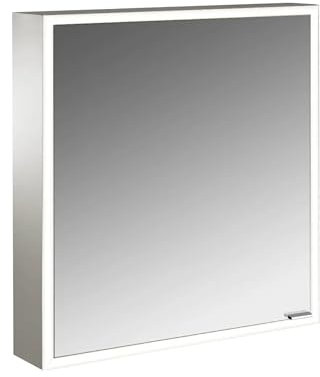 emco Lichtspiegelschrank PRIME mit rundum LED-Beleuchtung (133 cm breit), hochwertiger Badezimmerspiegelschrank als Unterputz-Modell, Badezimmerschrank mit 2 Türen, neutralweiß
