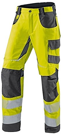 KÜBLER REFLECTIQ Warnschutz-Sommerhose PSA 2 | Warngelb/Anthrazit | Größe 58