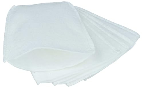 vhbw 5x Feinfilter kompatibel mit Makita BCL140 | BCL140Z, BCL180, BCL180Z, BCL180ZW, CD100DZX, CL060, CL070 Staubsauger - Vliesfilter Weiß