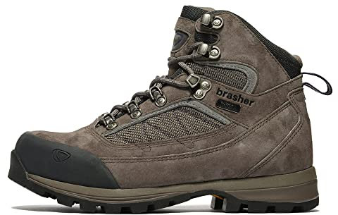 Brasher Women's Country Trekker Waterproof Walking Boots with Vibram Outsole, Grey, UK6