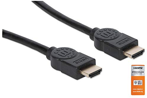 Manhattan Premium HDMI-Kabel Ethernet-Kanal 4K@60HZ 1m