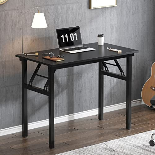 SogesHome Klapptisch Computertisch 80 x 40 cm PC Tisch Kleiner Schreibtisch Bürotisch Büroarbeitsplatz für Home Office Verwendung Schreibtisch Esstisch Konferenztisch