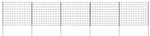 vidaXL Juego de Vallas para Estanque Paneles Cercado Cercas Barrera Cercado Barrera para Patio Jardin Delantero Frontera Verde 77.5x64cm