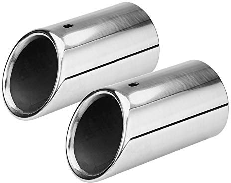 1 Paar 75mm Auspuffblende Auto Auspuff Schalldämpfer Schwanzspitze für B8 2007-2014 auspuffblende