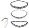 Strass Bandeaux Élastiques, 3 Pièces Bandeau Strass, Cristal Strass Bandeaux, Elastiques Bandeaux, Mode Head Wrap Bandeau, Convient Aux Accessoires de Cheveux pour Femmes et Filles