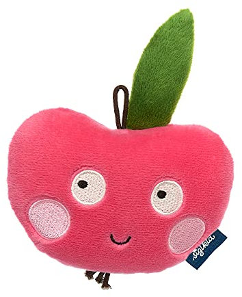 SIGIKID 42610 Greifling Apfel Blue Mädchen Babyspielzeug empfohlen ab 3 Monaten pink/grün
