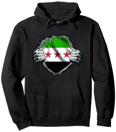 Syria Flag ,Free Syria,Syrien Flagge. Pullover Hoodie
