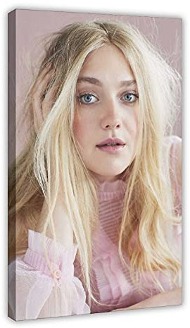 Schauspieler Dakota Fanning 39 Leinwand Poster Schlafzimmer Dekor Sport Landschaft Büro Zimmer Dekor Geschenk Rahmen: 50 x 75 cm
