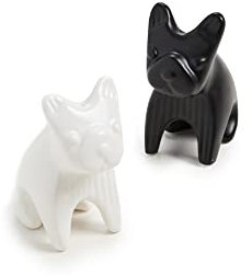 Jonathan Adler Französische Bulldogge S&P, Schwarz/Weiß, Einheitsgröße (31830)