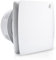 SWANEW Badlüfter 100mm Silent Abluftventilator mit Feuchtigkeitssensor einstellbarer Nachlaufzeit, mit Timing Wandventilator für Bad,WC und Küche, weiß