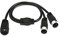 GINTOOYUN MIDI-Splitter-Y-Adapterkabel, 49,6 cm, DIN-5-poliger Stecker für Mixer, Tastaturen, E-Pianos