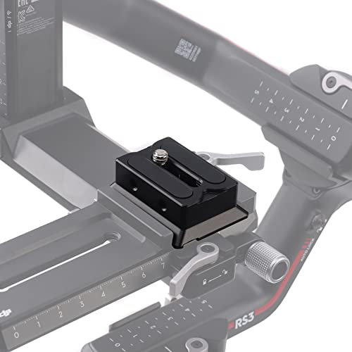 Hersmay Heightened Arca-Swiss Quick Release Plate for DJI RS 2 / RSC 2 / RS 3 / RS 3 Pro Gimbal Accessories Mounting Plate