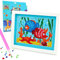 Diamond Painting Kinder, Diamant Painting Bilder Kinder, Diamontpating Set mit Rahmen, Fisch Diamond Painting Mädche, DIY Diamant Malerei Frauen Geschenk, Basteln Erwachsene für Home Wand Decor