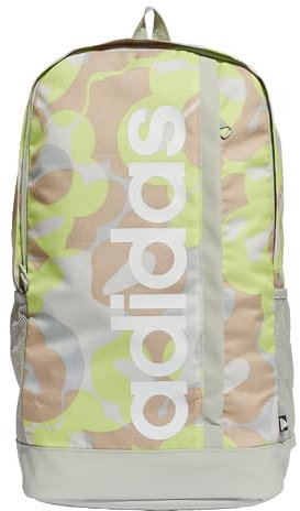adidas Mujer Linear Graphic Backpack, Multicolor/Wonder Silver/White, One size